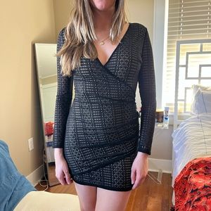 Long sleeve mini dress